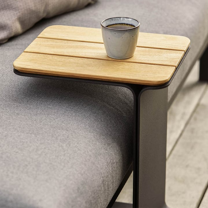 Mega bijzettafel, Teak-lava grey frame Cane-line