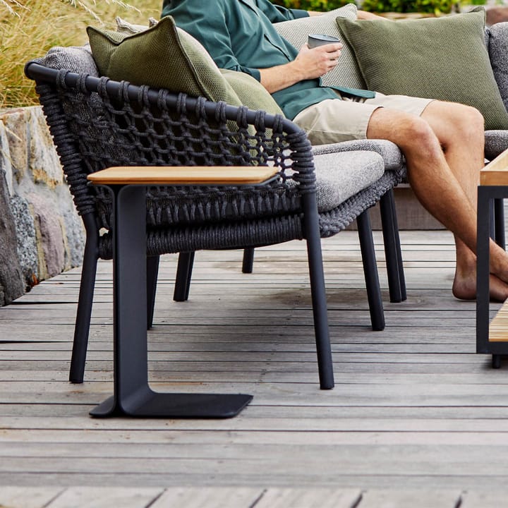 Mega bijzettafel, Teak-lava grey frame Cane-line