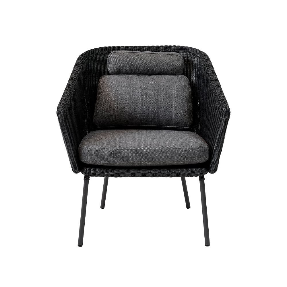 Cane-line Mega stoel Graphic, incl. grijze kussens | Scandinavisch Interieur | Tuinstoelen | Grijs