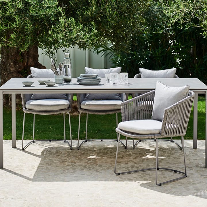 Moments stoel, Cane-Line Natté grey, Cane-Line soft rope Cane-line