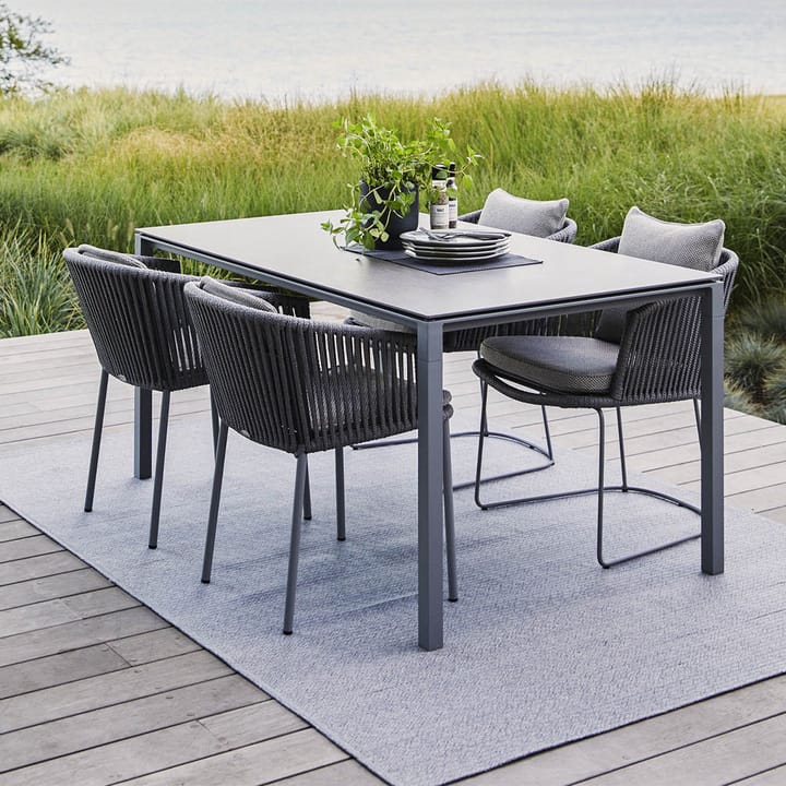 Moments stoel, Cane-Line Natté grey, Cane-Line soft rope Cane-line