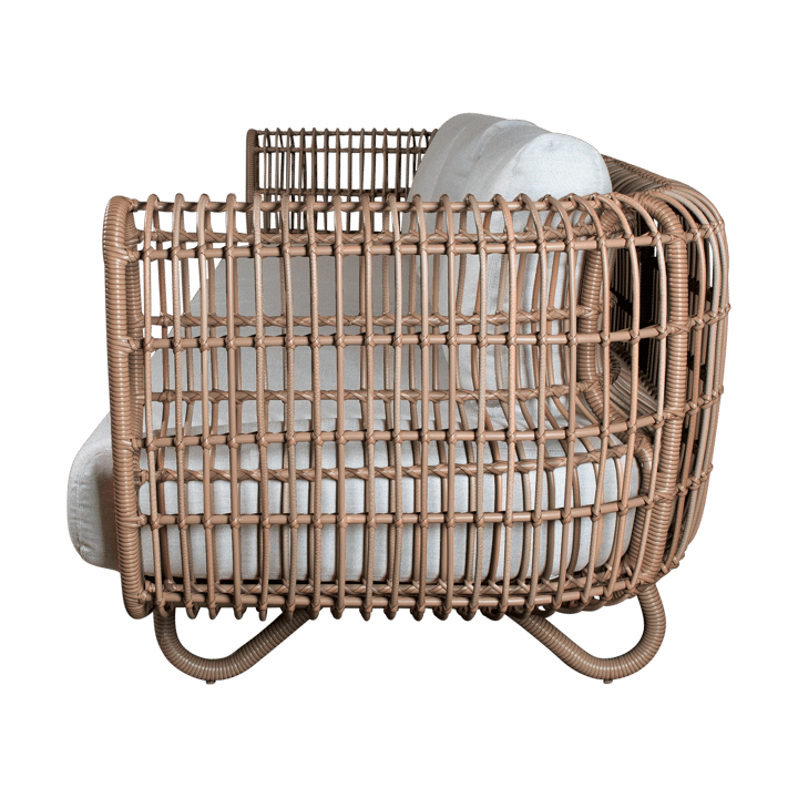 Nest bank 3-zits weave - Natural, Cane-Line Natté light grey - Cane-line