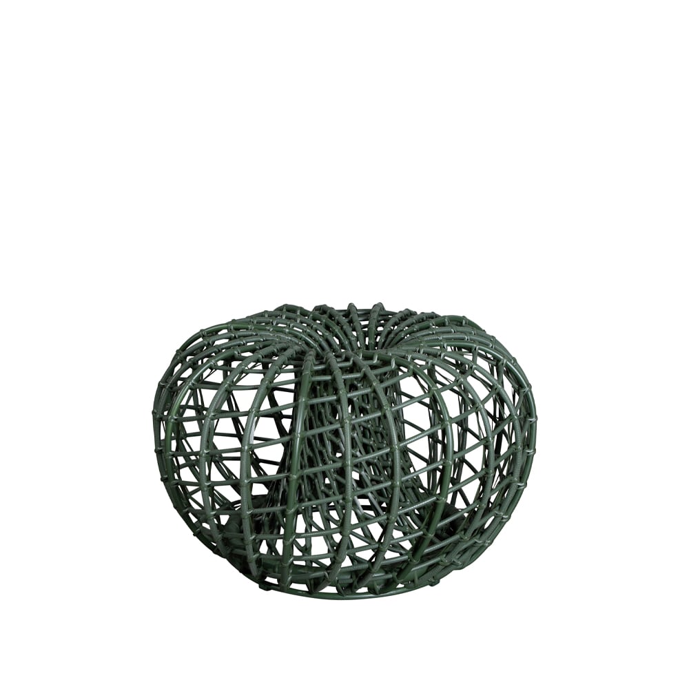 Cane-line Nest tafel/voetenbank Dark green, klein | Scandinavisch Interieur | Tuintafels | Groen