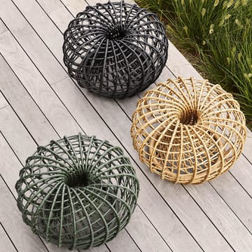 Nest tafel/voetenbank - Dark green, klein - Cane-line