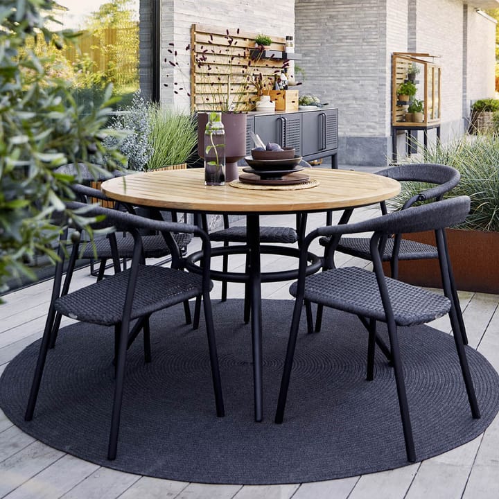 Noble stoel, Dark grey Cane-line