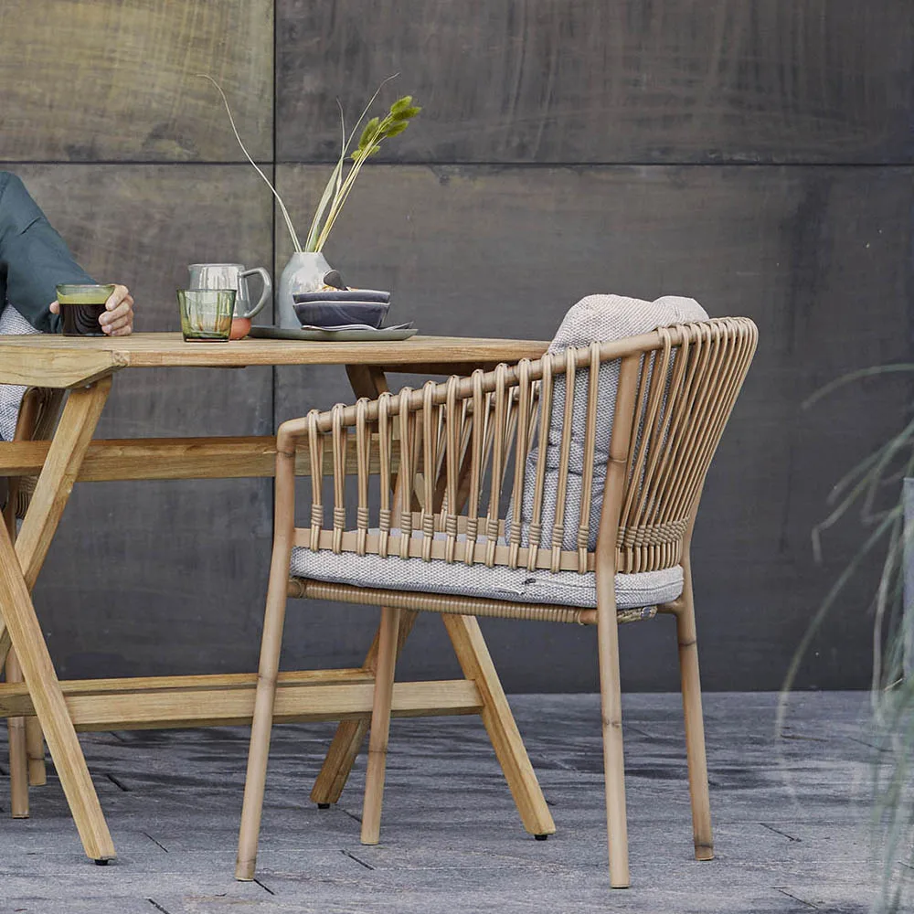 Ocean armstoel aluminium, Natural Cane-line