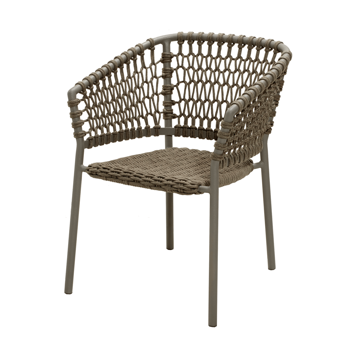 Cane-line Ocean armstoel soft rope Taupe | Scandinavisch Interieur | Tuinstoelen | Beige