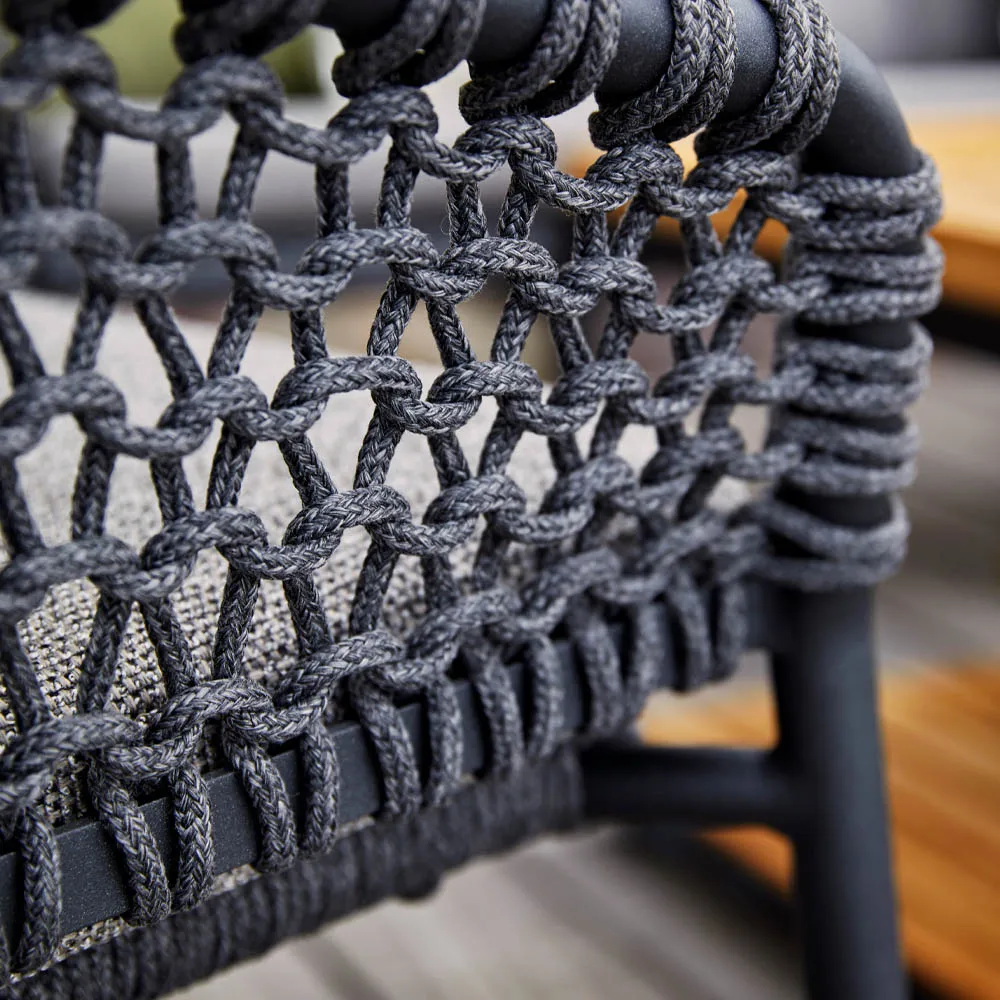Ocean modulaire bank, Dark grey, eenvoudig Cane-line