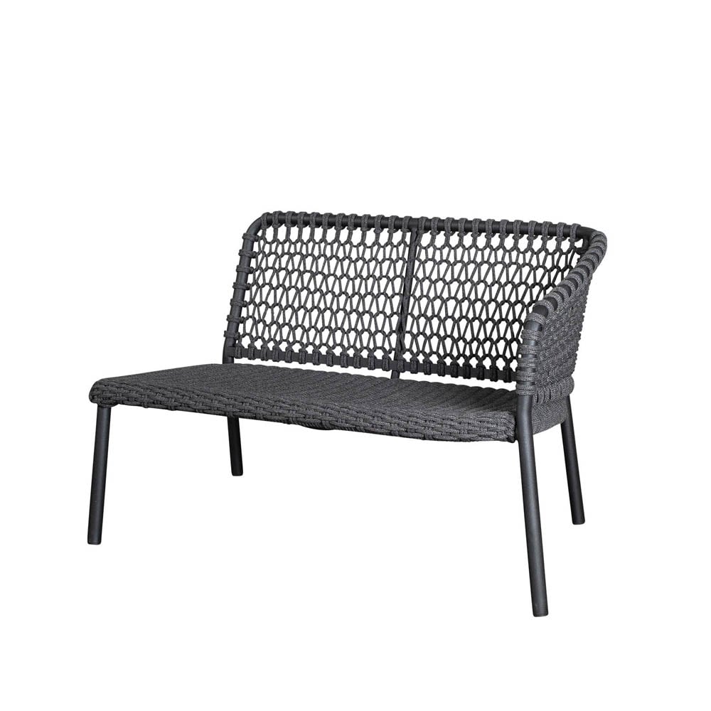Cane-line Ocean modulaire bank Dark grey, links | Scandinavisch Interieur | Grijs