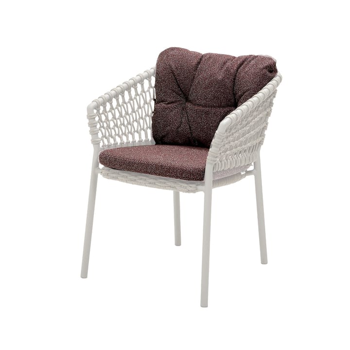 Ocean/Basket/Moments kussenset stoel, Wove dark bordeaux Cane-line
