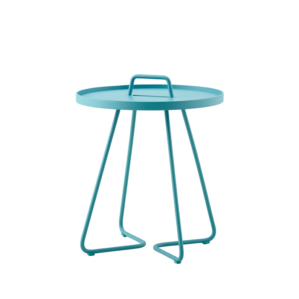 Cane-line On the move tafel o44 cm Aqua | Scandinavisch Interieur | Tuintafels | Blauw