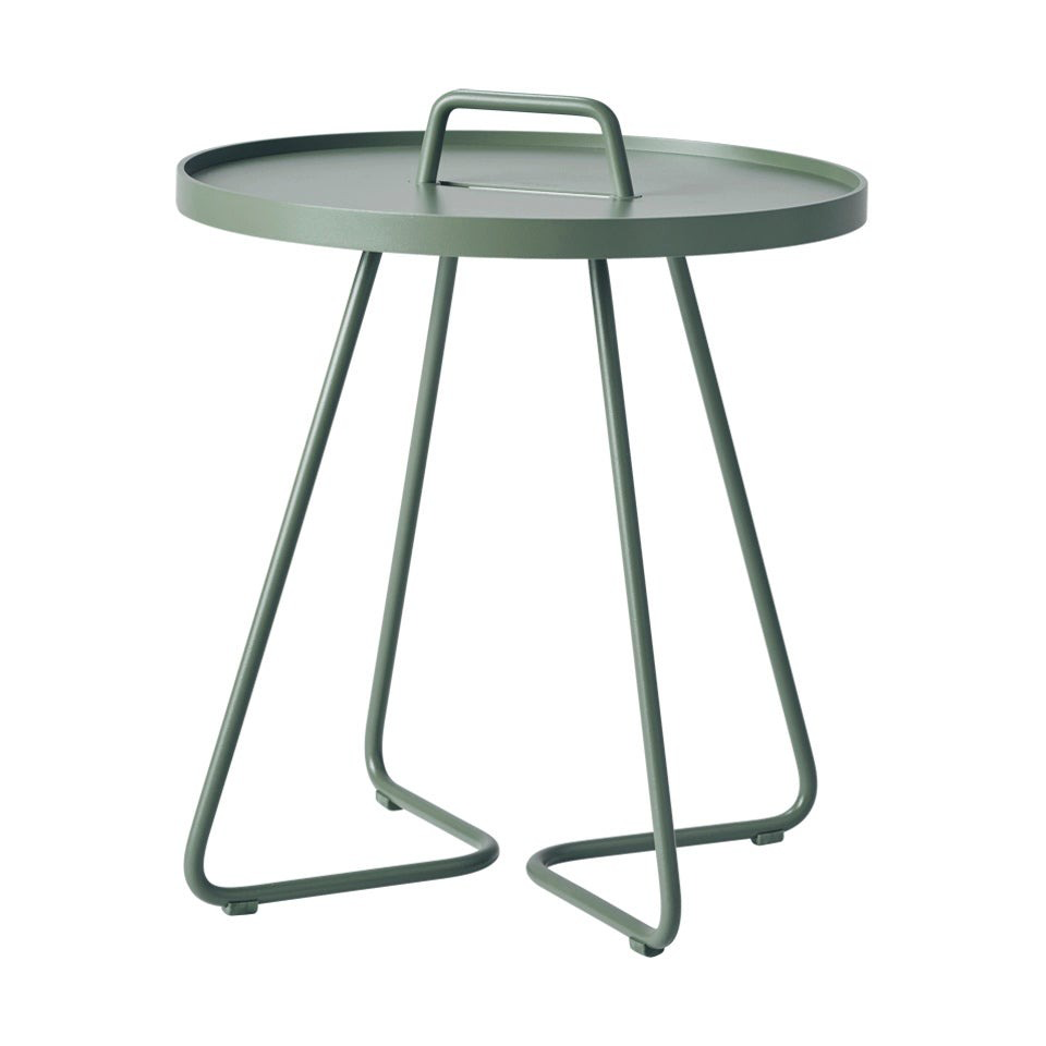 Cane-line On the move tafel Ø44 cm Dusty green