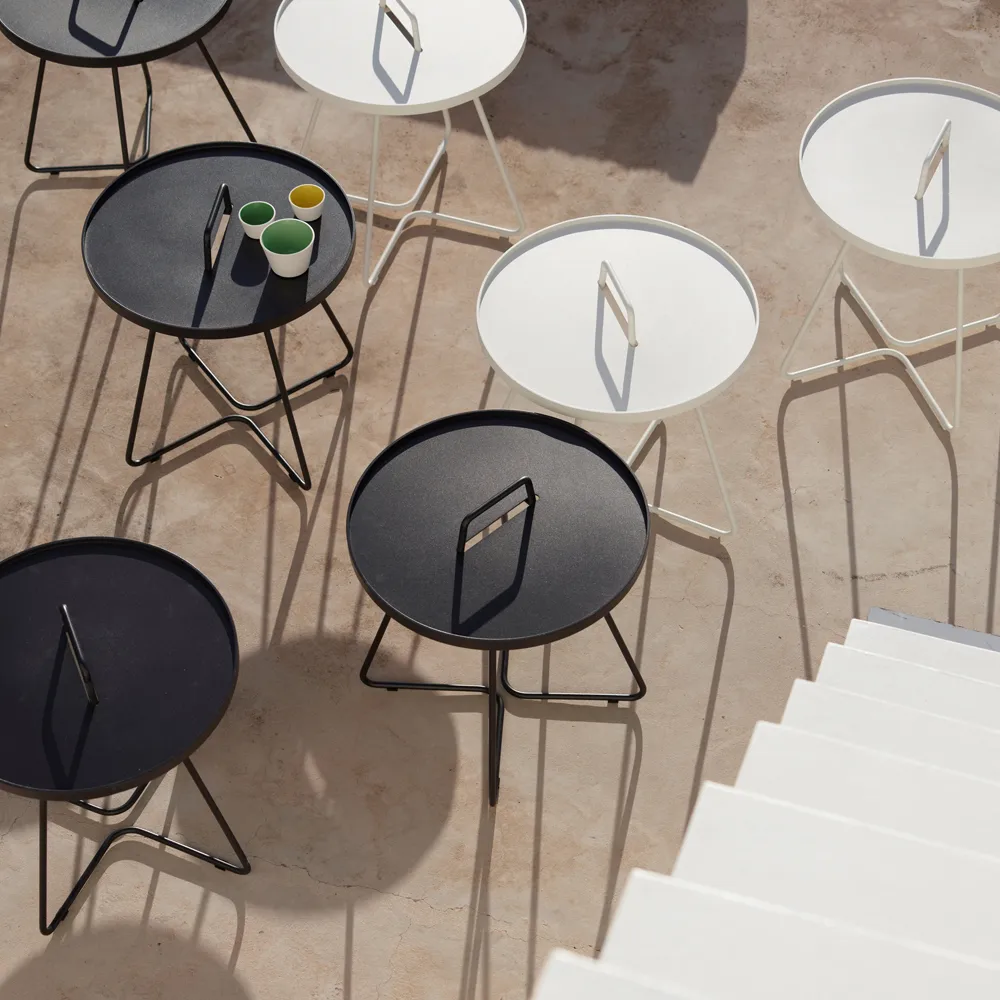 On the move tafel Ø44 cm, White Cane-line