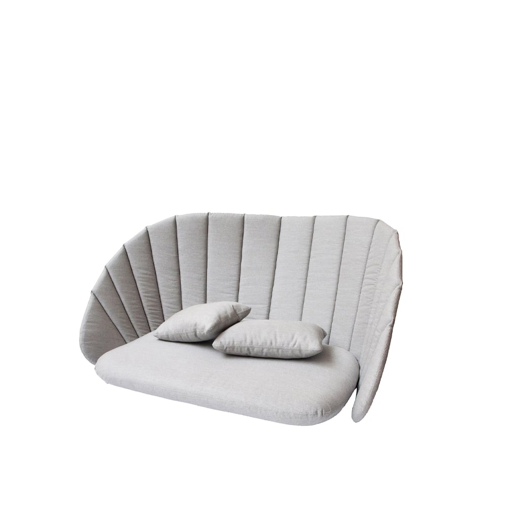 Cane-line Peacock kussenset bank 2-zits Cane-line Natté light grey