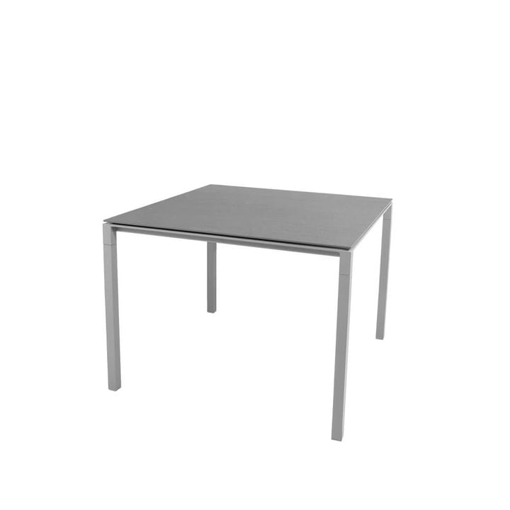 Pure eettafel - Basalt grey-lichtgrijs 100x100 cm - Cane-line