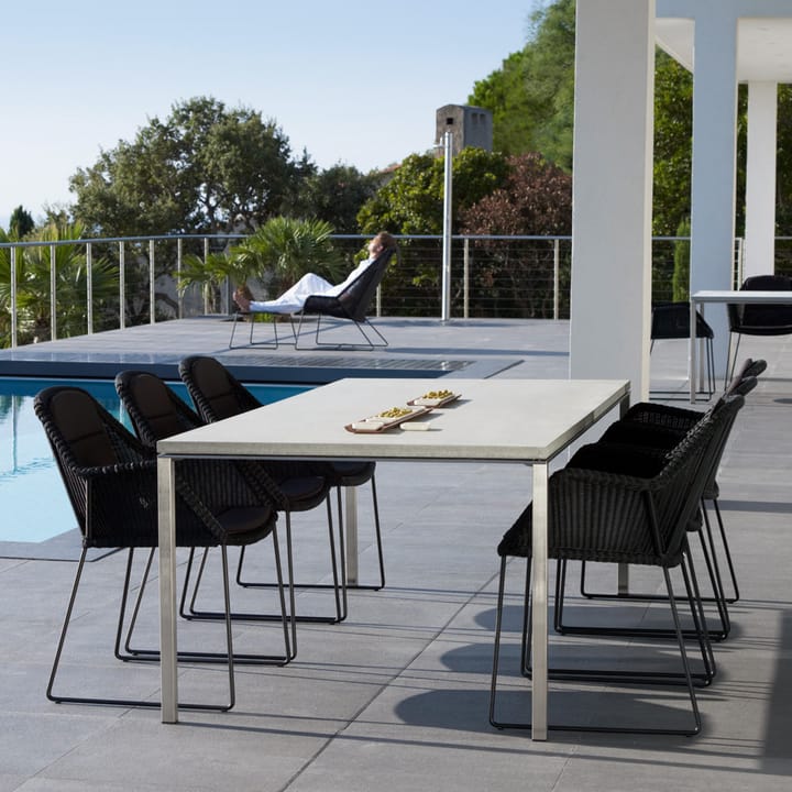 Pure eettafel, Fossil black-lava grey 200x100 cm Cane-line