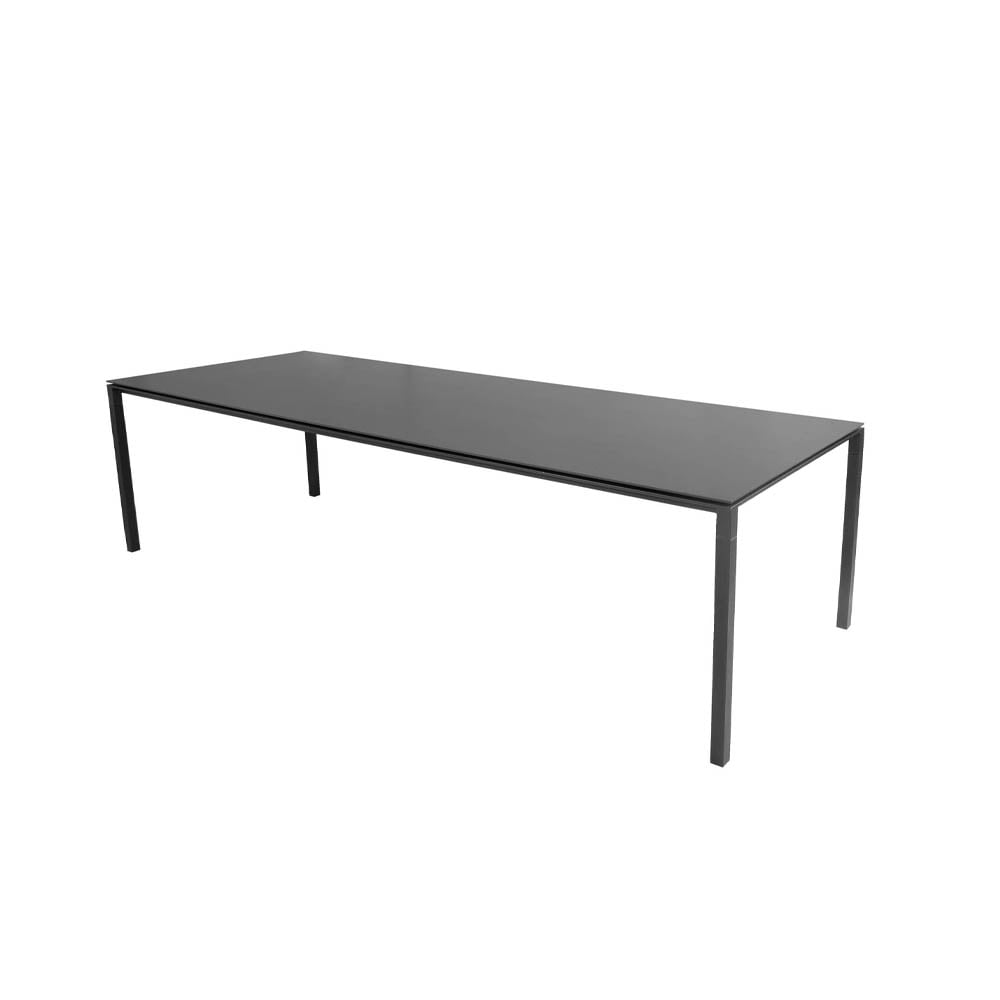 Cane-line Pure eettafel Nero-lava grey 280x100 cm