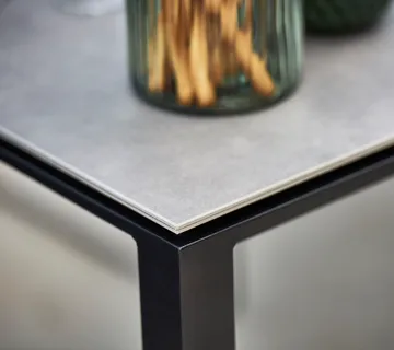 Pure tafel 200x100 cm Basalt grey-lava grey - Cane-line