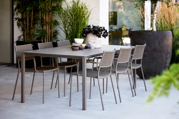 Pure tafel 200x100 cm Basalt grey-taupe - Cane-line