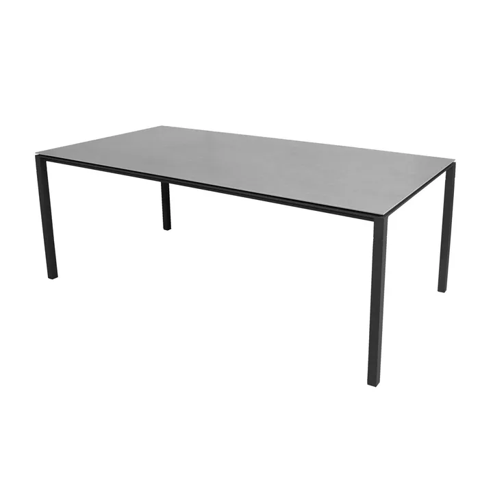 Pure tafel 200x100 cm Concrete grey-lava grey - Cane-line