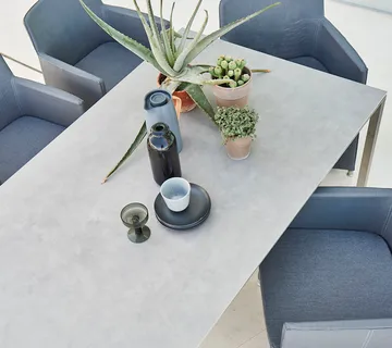 Pure tafel 200x100 cm Concrete grey-lava grey - Cane-line