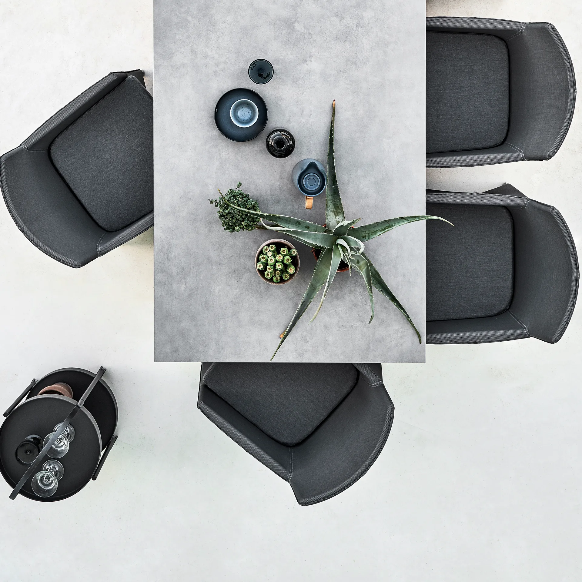 Pure tafel 200x100 cm Concrete grey-taupe Cane-line