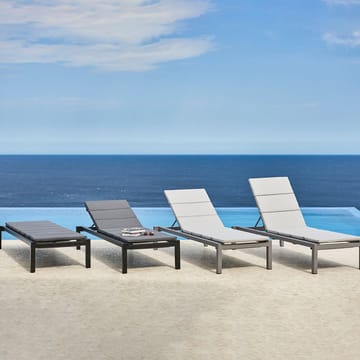 Relax ligstoel - Cane-Line Natté grey, incl. kussen - Cane-line
