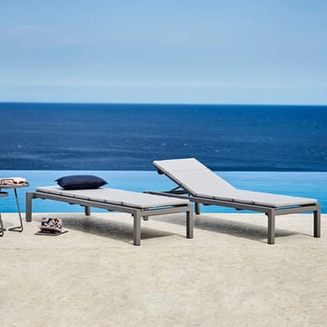 Relax ligstoel - Cane-Line Natté grey, incl. kussen - Cane-line