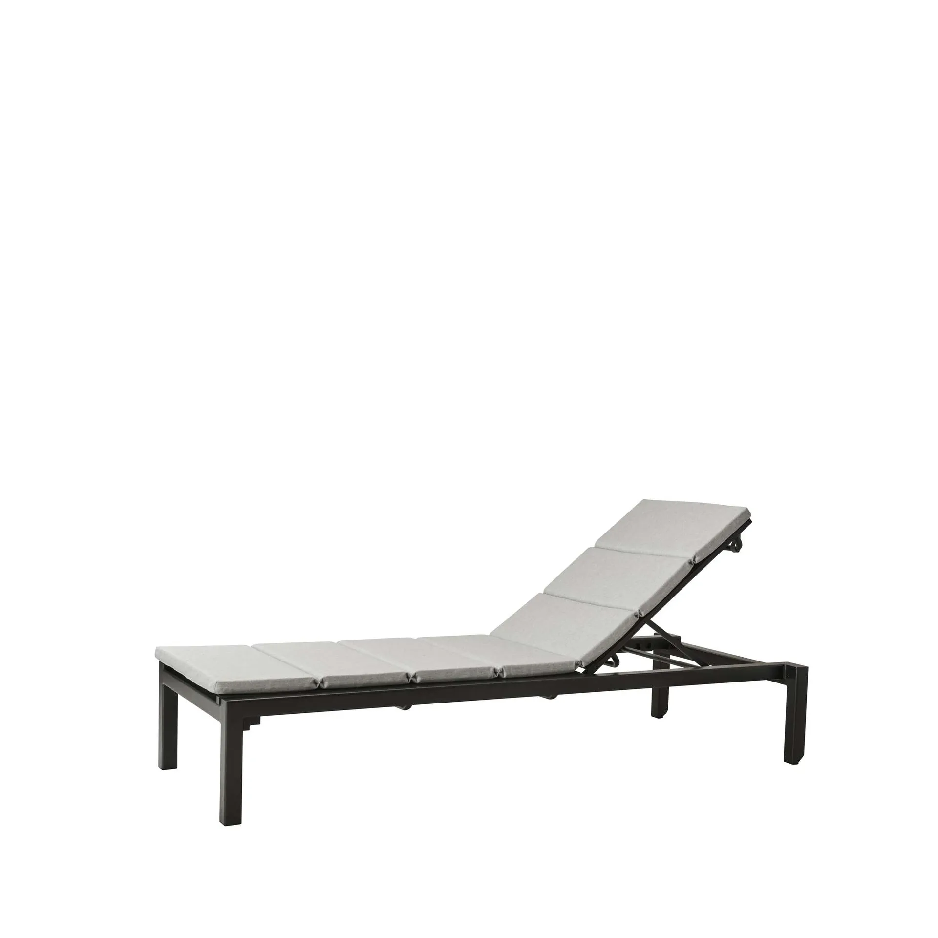 Relax ligstoel, Cane-Line Natté grey, incl. kussen Cane-line