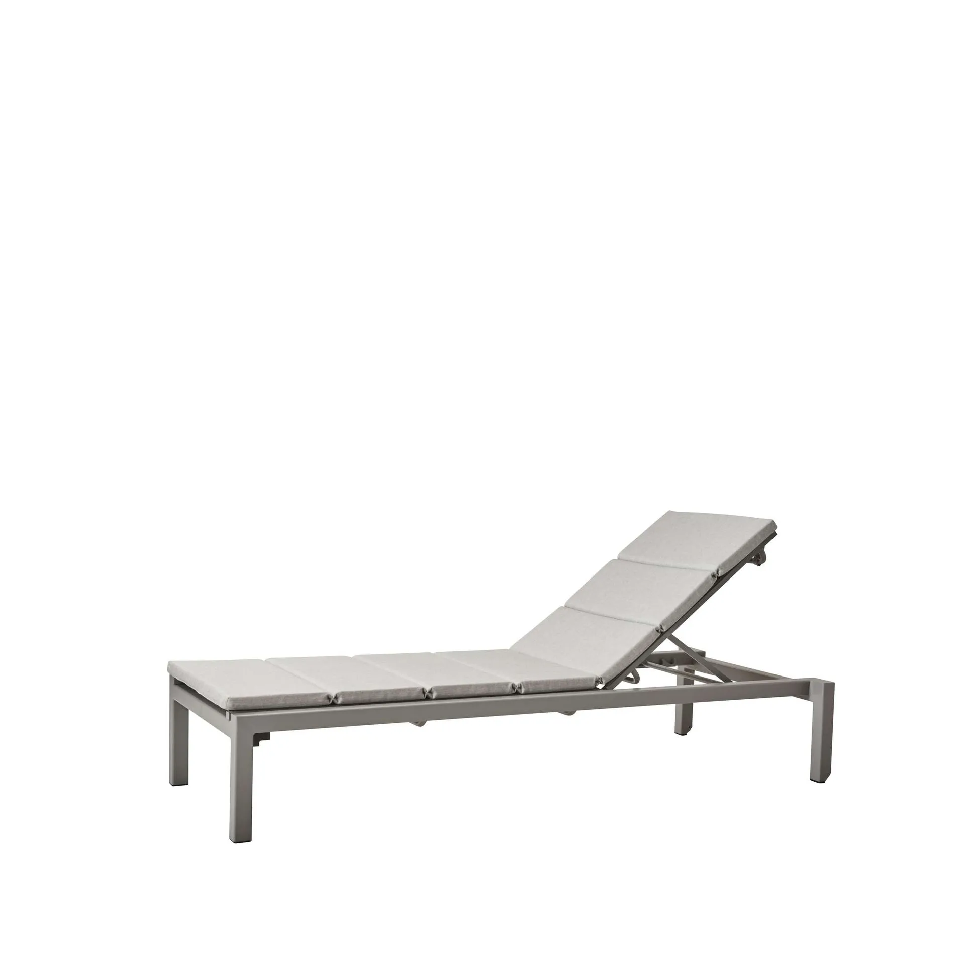 Relax ligstoel, Cane-Line Natté light grey, inclusief kussen Cane-line