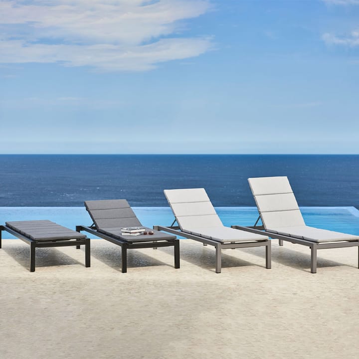 Relax ligstoel, Light grey Cane-line
