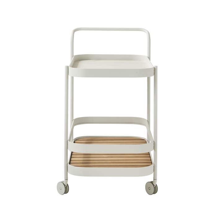 Rol serveerwagen, White, incl. teak tafelblad Cane-line