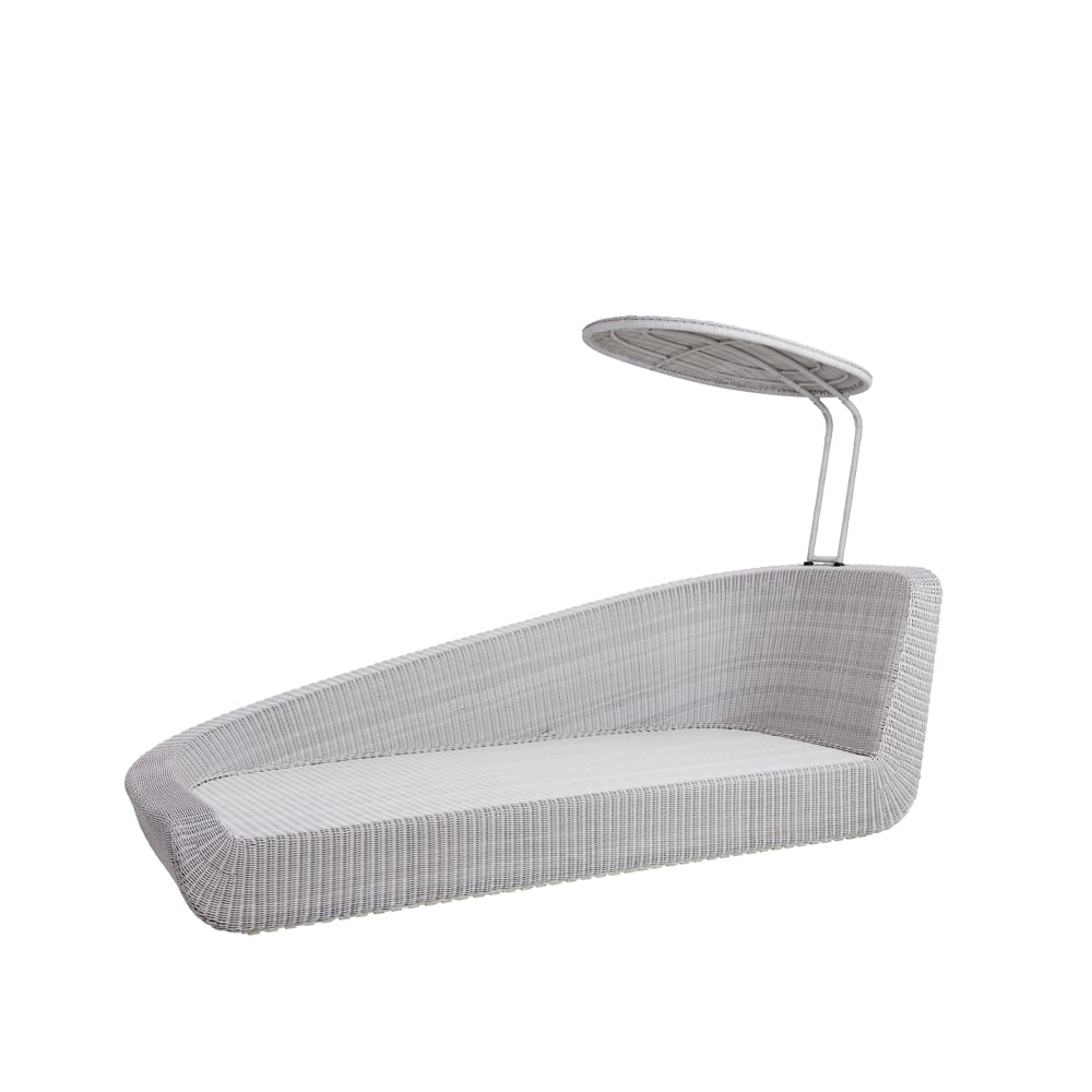 Cane-line Savannah dagbed White grey, rechts | Scandinavisch Interieur | Wit
