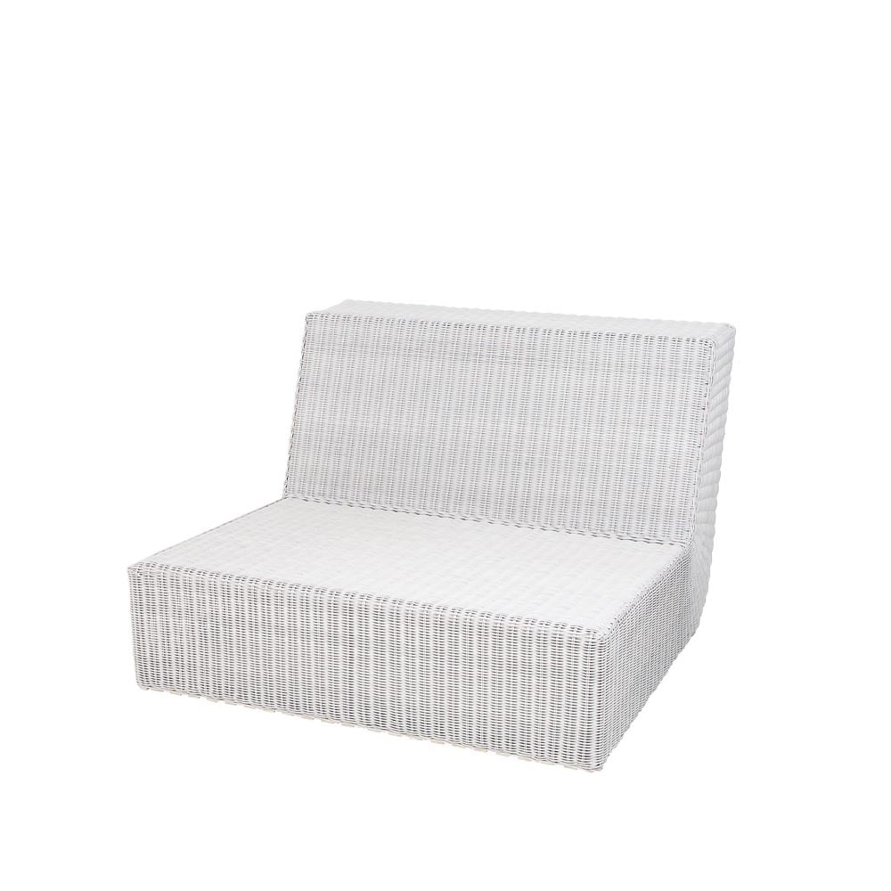 Cane-line Savannah modulaire bank White grey, eenvoudig