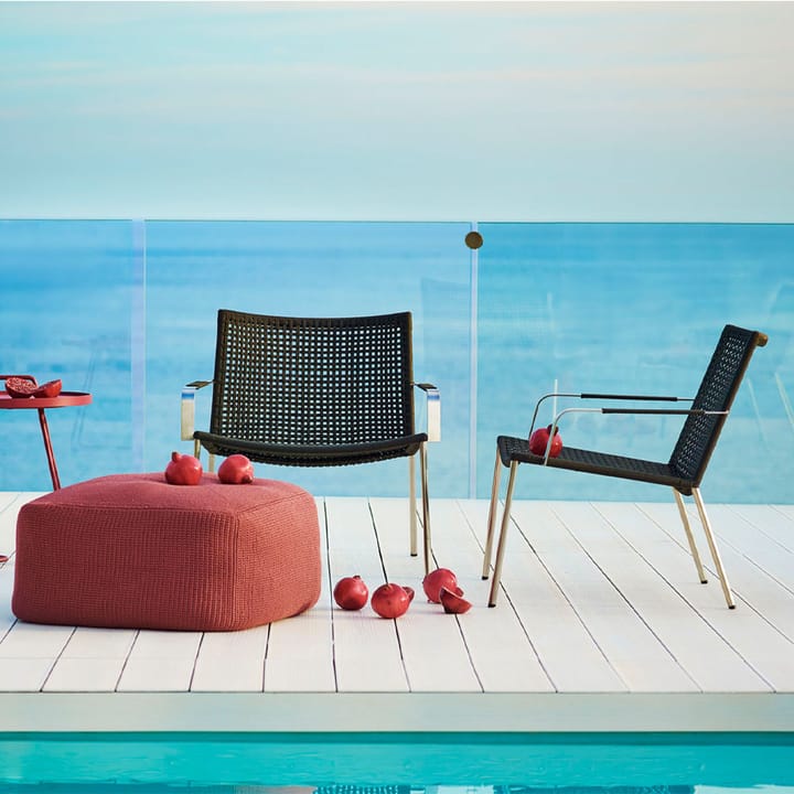 Straw lounge stoel, Anthracite Cane-line