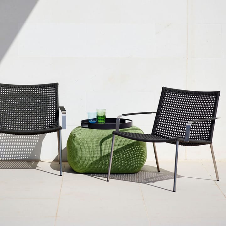 Straw lounge stoel, Anthracite Cane-line