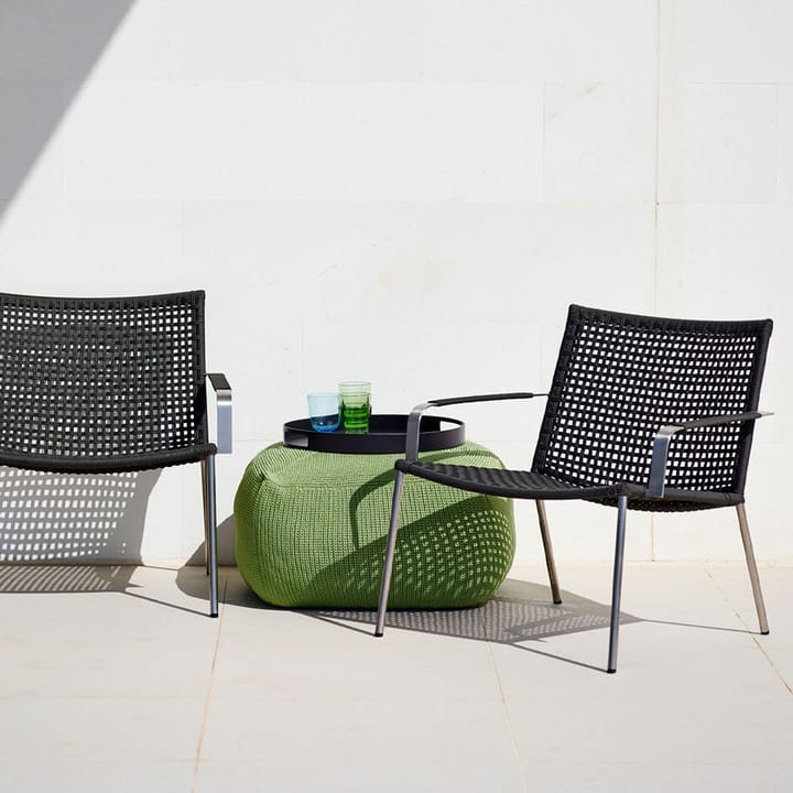 Straw lounge stoel - Anthracite - Cane-line