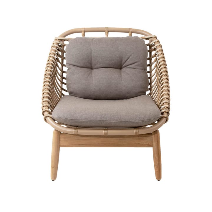 String lounge stoel, Cane-Line Airtouch taupe-teak Cane-line