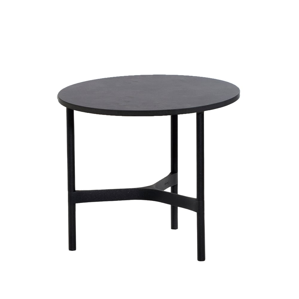 Cane-line Twist salontafel klein Ø45 cm Dark grey-lava grey