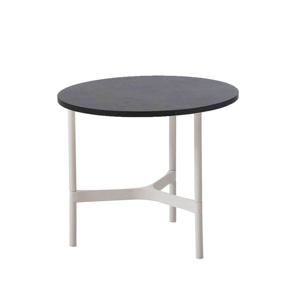 Cane-line Twist salontafel klein Ø45 cm Dark grey-white