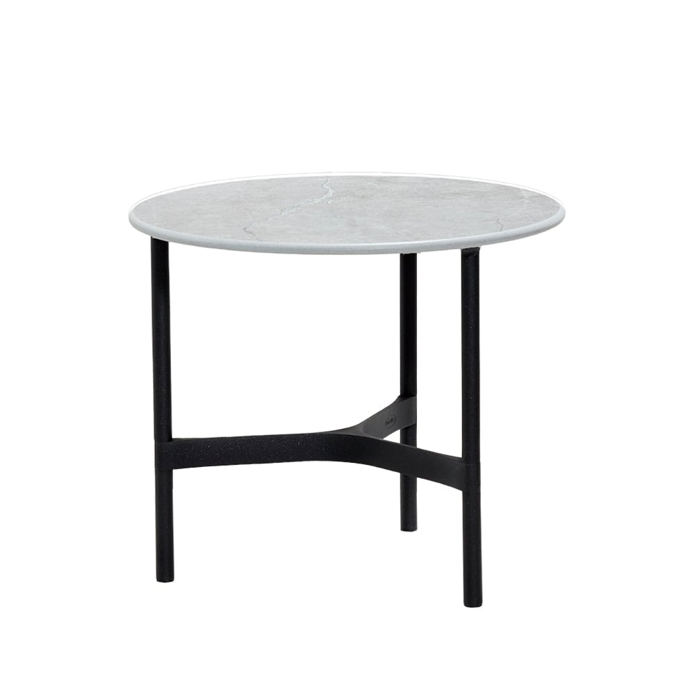 Cane-line Twist salontafel klein Ø45 cm Fossil grey-lava grey