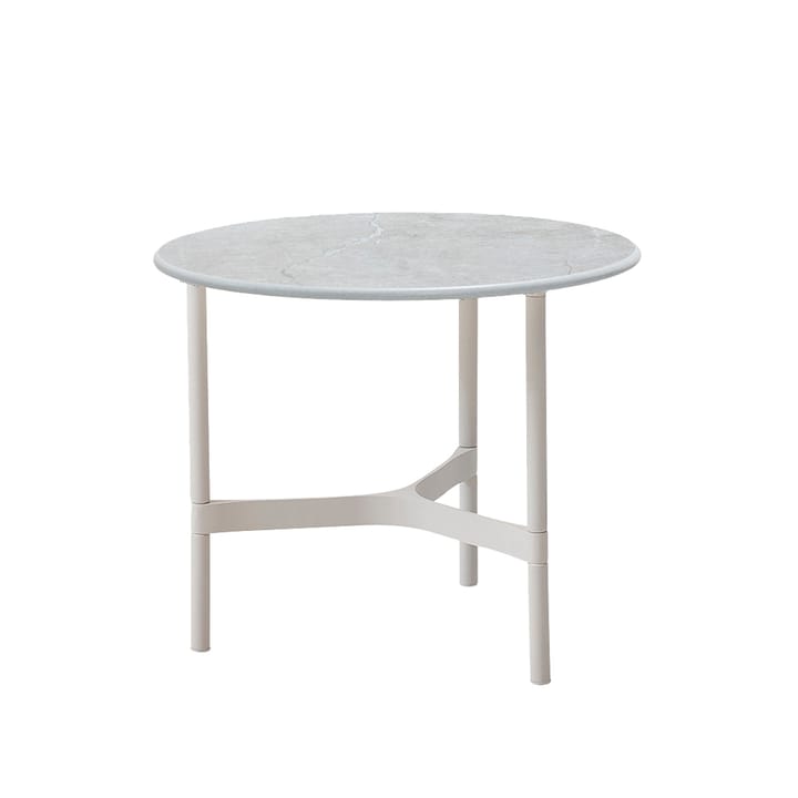 Twist salontafel klein Ø45 cm - Fossil grey-white - Cane-line