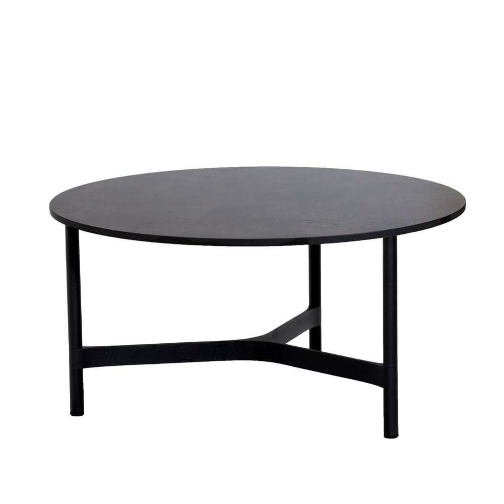 Cane-line Twist salontafel large o90 cm Dark grey-lava grey