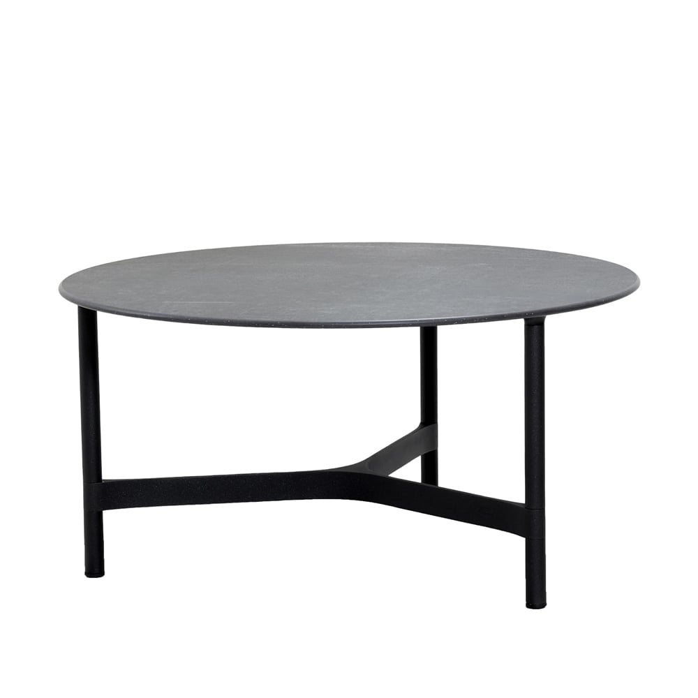 Cane-line Twist salontafel large o90 cm Fossil black-lava grey