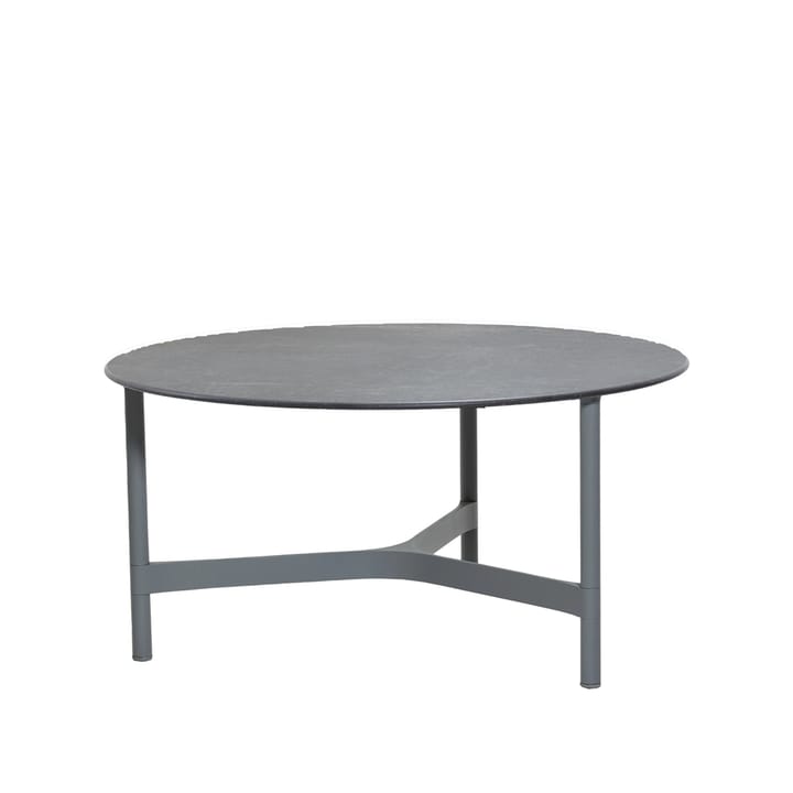 Twist salontafel large Ø90 cm - Fossil black-light grey - Cane-line