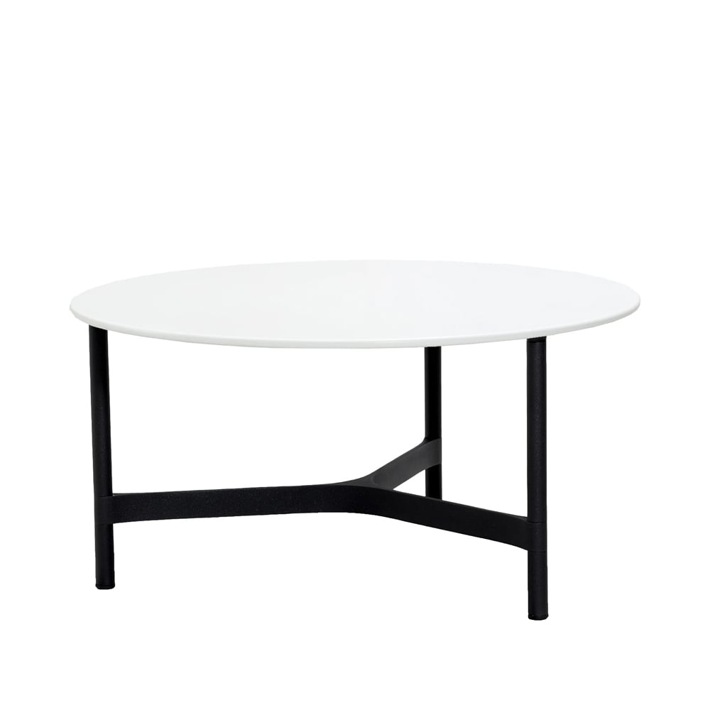 Cane-line Twist salontafel large o90 cm White-lava grey