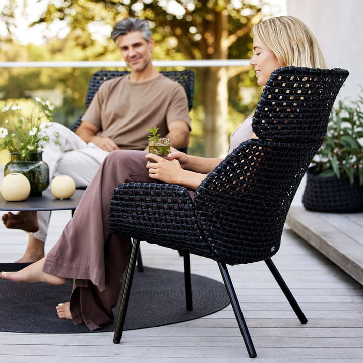 Vibe Highback stoel, Black Cane-line