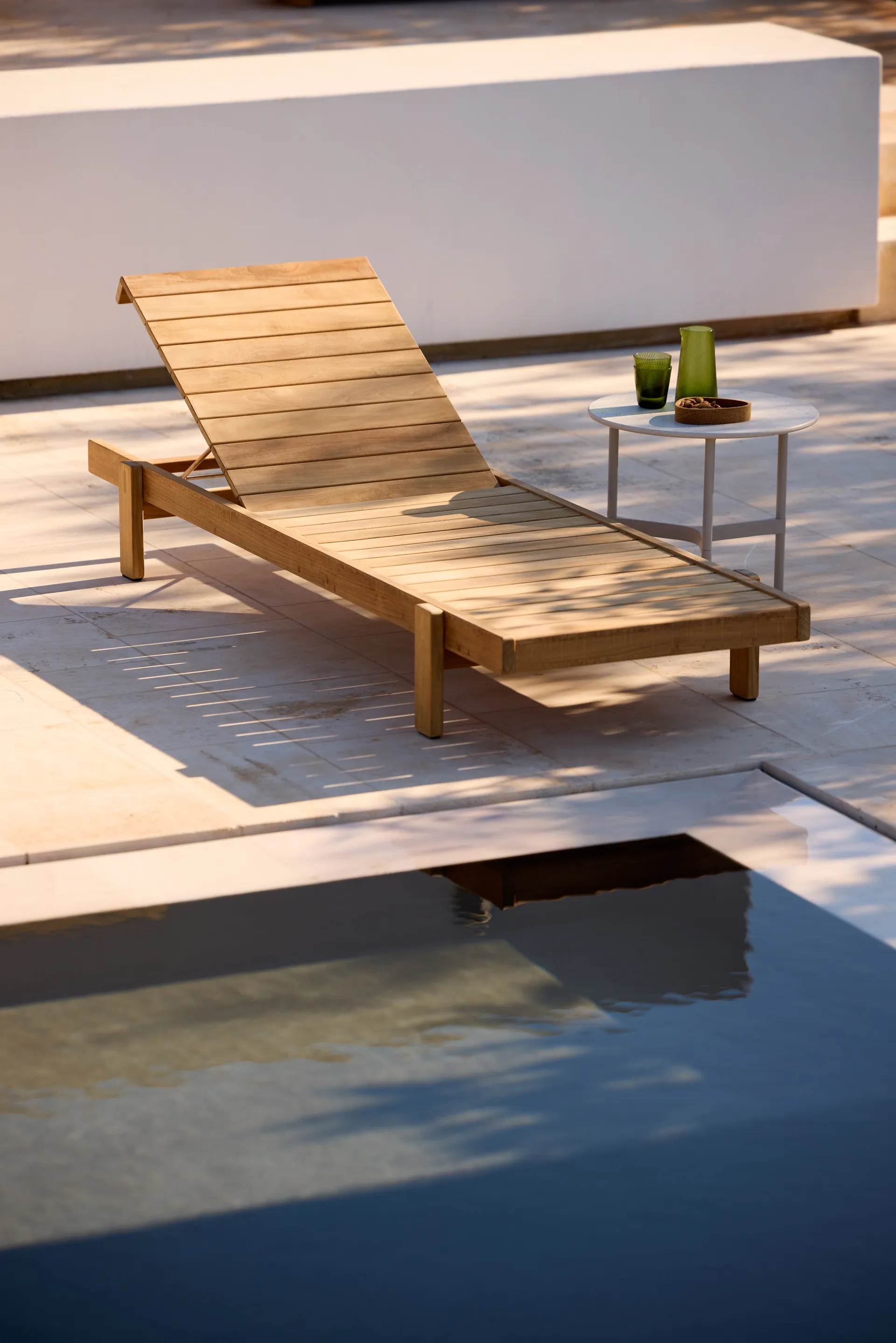 Vista ligbed, Teak Cane-line