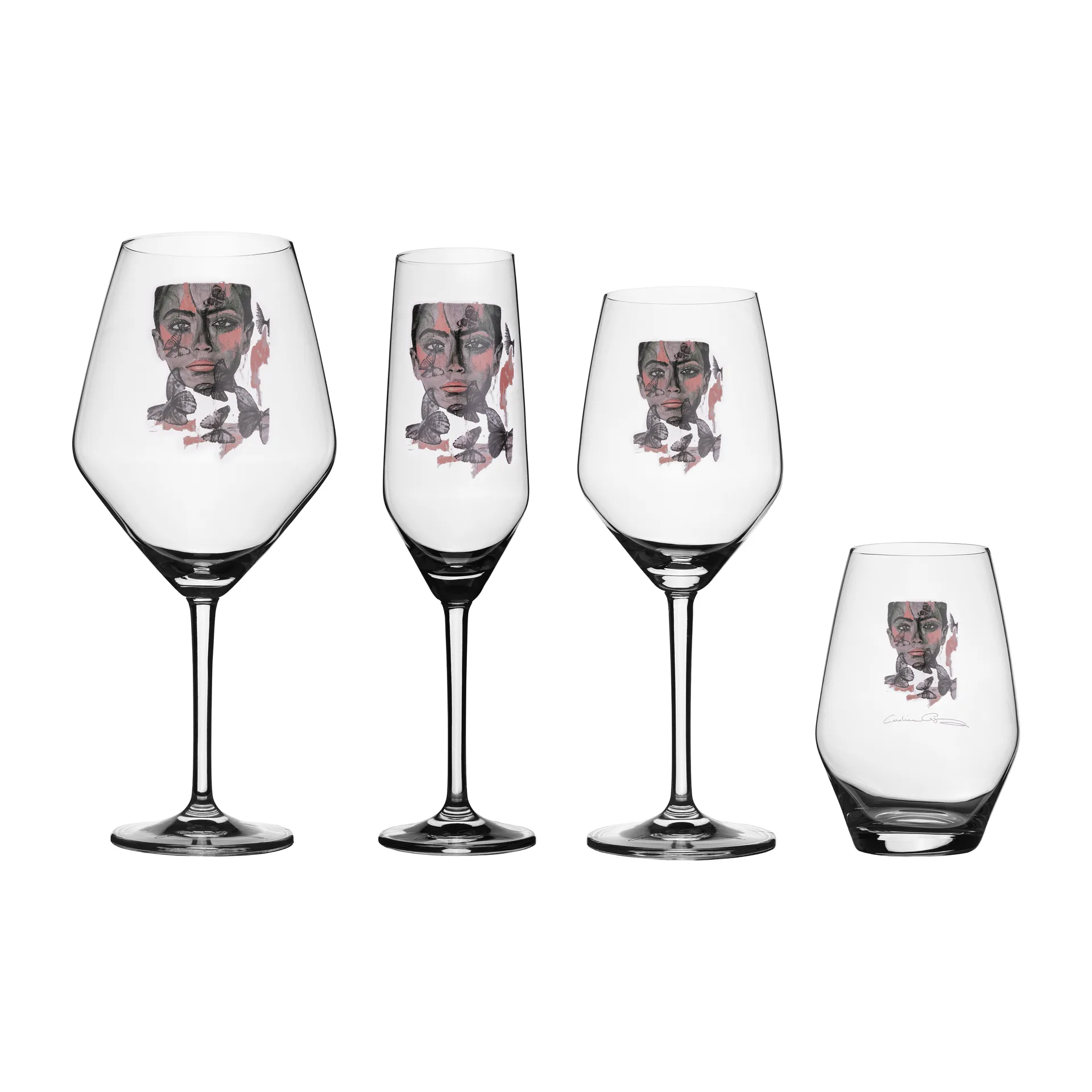 Butterfly Queen drinkglas, 35 cl Carolina Gynning