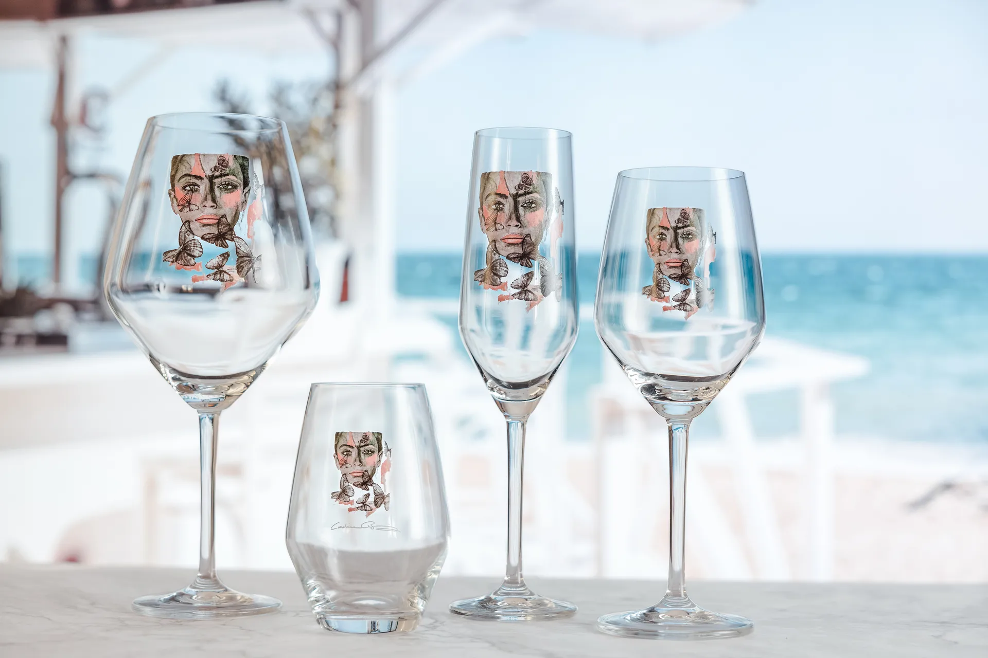 Butterfly Queen rodewijnglas, 75 cl Carolina Gynning